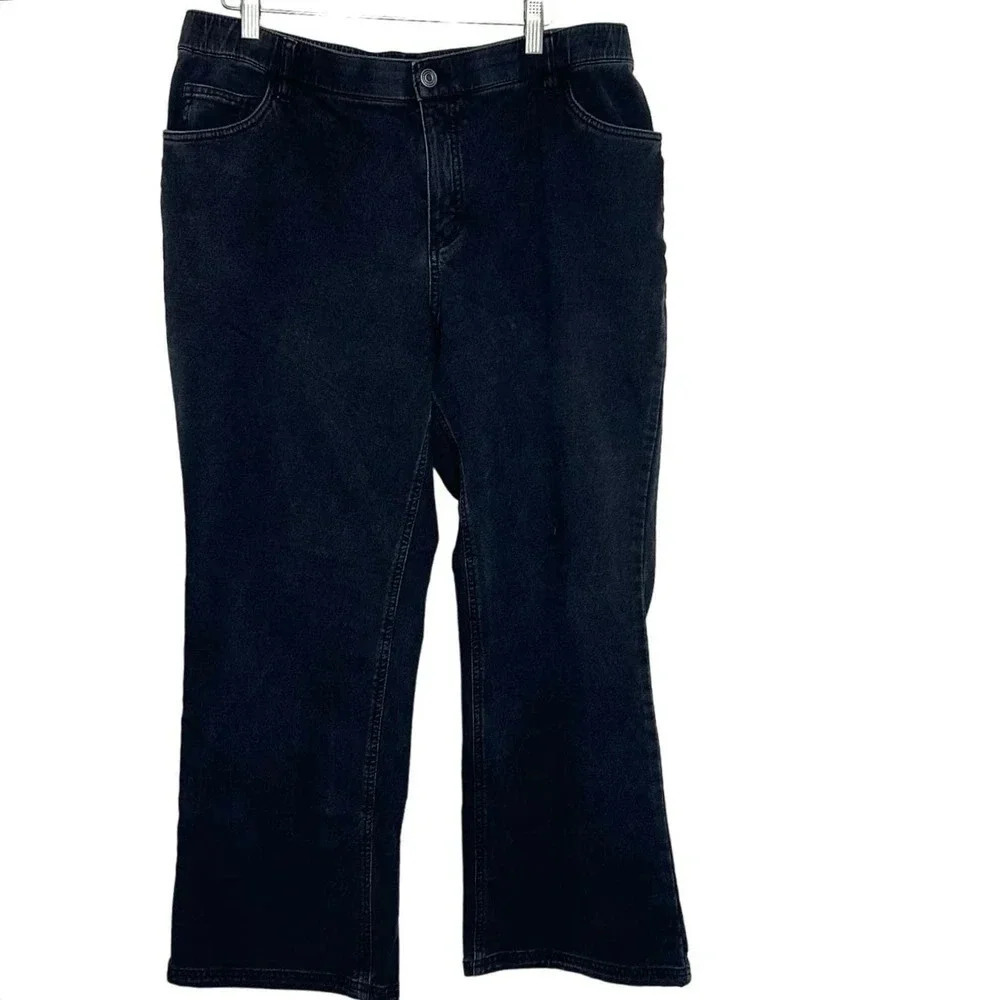 Denim +‎ company 18WP black comfort stretch jeans
